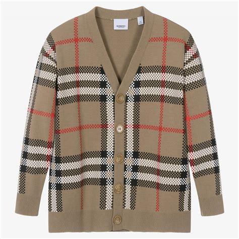boys' burberry cardigan